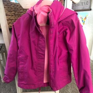 North Face rain jacket. Waterproof. Wear with or without hoodie.